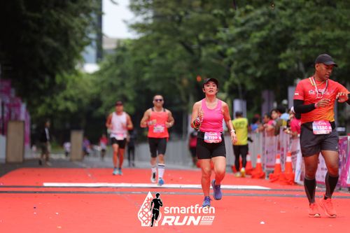 Race photo from Smartfren Run 2024