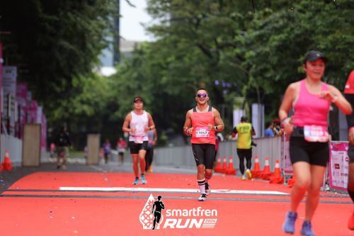 Race photo from Smartfren Run 2024