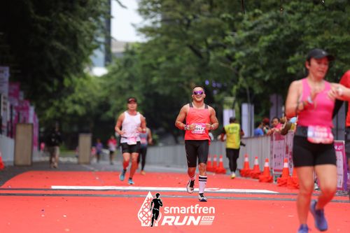 Race photo from Smartfren Run 2024