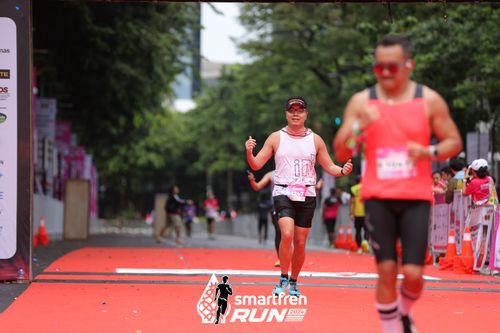 Race photo from Smartfren Run 2024