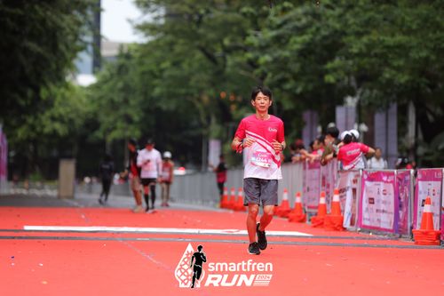 Race photo from Smartfren Run 2024
