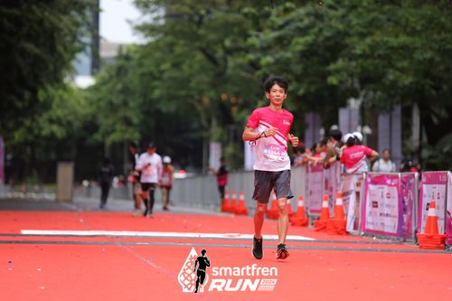 Race photo from Smartfren Run 2024