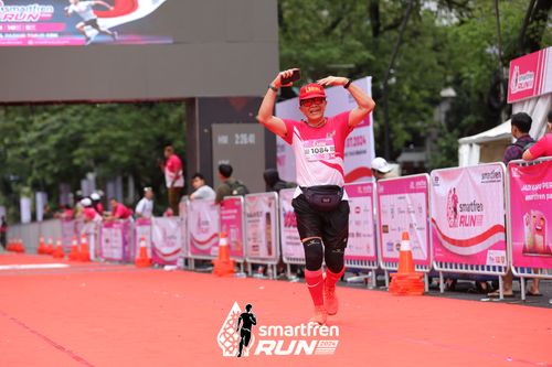 Race photo from Smartfren Run 2024