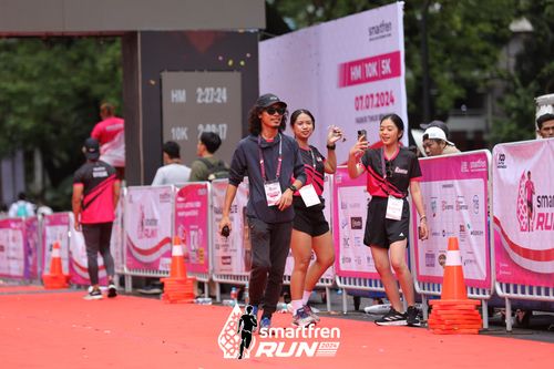 Race photo from Smartfren Run 2024