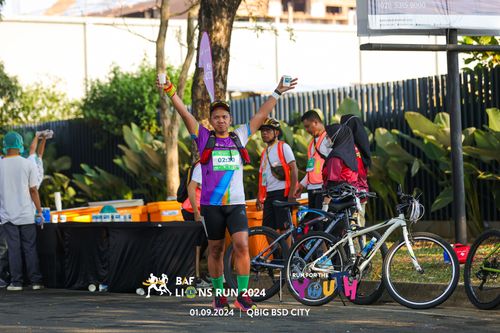Race photo from BAF LIONS RUN 2024