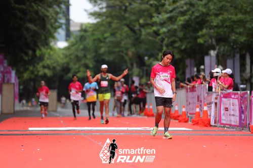 Race photo from Smartfren Run 2024