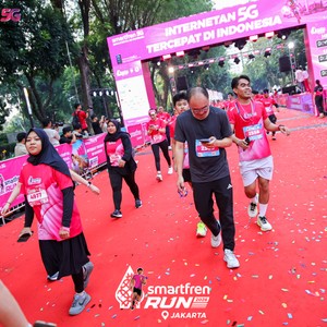 Race photo from SMARTFREN RUN 2026