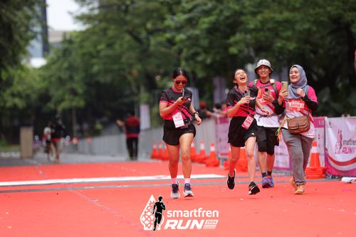 Race photo from Smartfren Run 2024