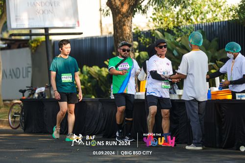 Race photo from BAF LIONS RUN 2024