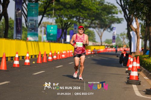 Race photo from BAF LIONS RUN 2024