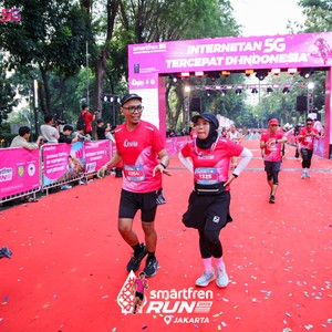 Race photo from SMARTFREN RUN 2026