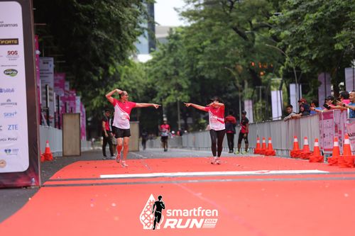 Race photo from Smartfren Run 2024