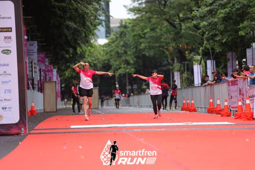 Race photo from Smartfren Run 2024