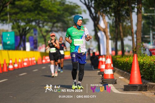 Race photo from BAF LIONS RUN 2024