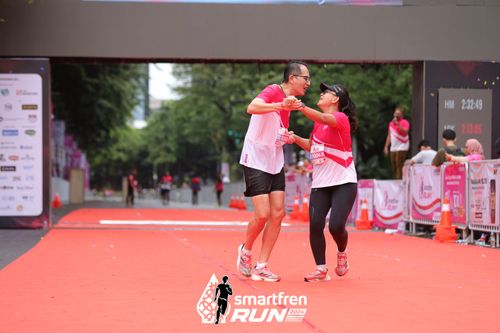 Race photo from Smartfren Run 2024