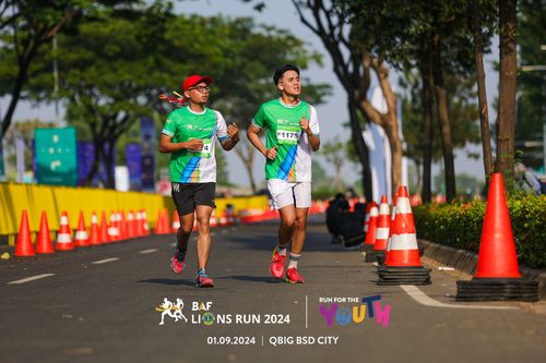 Race photo from BAF LIONS RUN 2024