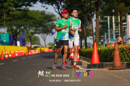 Race photo from BAF LIONS RUN 2024