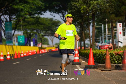 Race photo from BAF LIONS RUN 2024