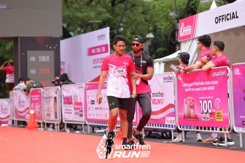 Race photo from Smartfren Run 2024