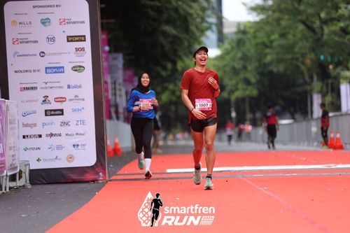 Race photo from Smartfren Run 2024