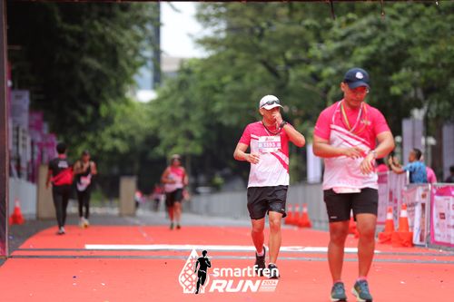 Race photo from Smartfren Run 2024