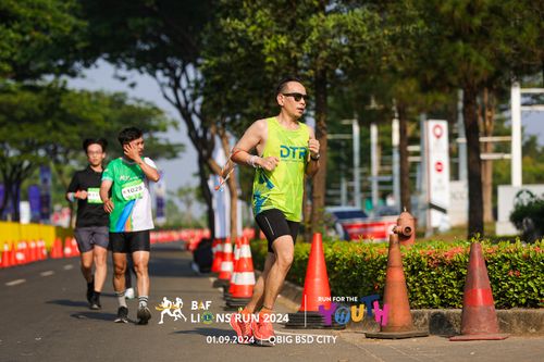 Race photo from BAF LIONS RUN 2024