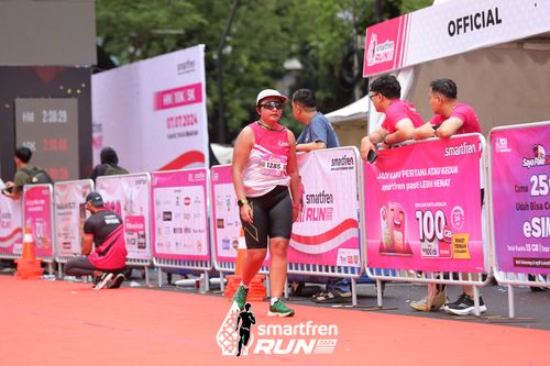 Race photo from Smartfren Run 2024