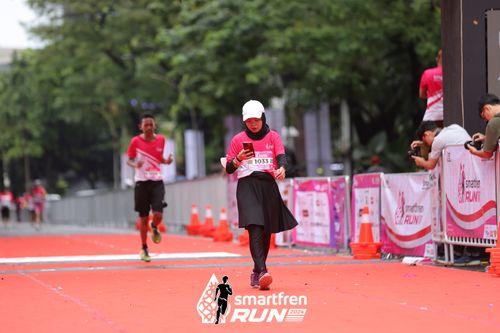 Race photo from Smartfren Run 2024
