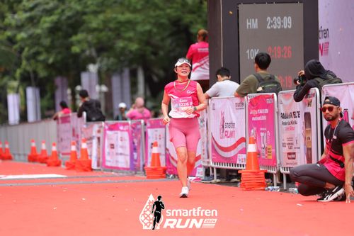 Race photo from Smartfren Run 2024