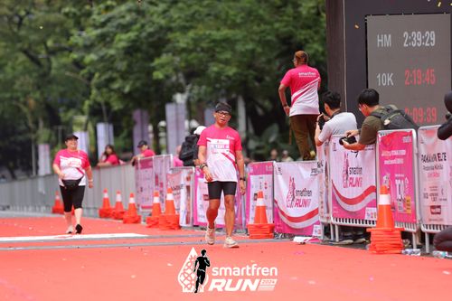 Race photo from Smartfren Run 2024