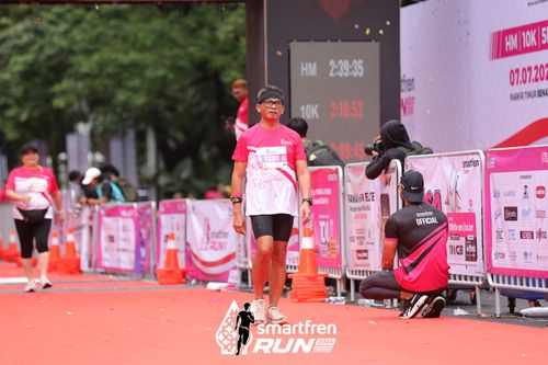 Race photo from Smartfren Run 2024