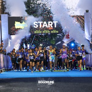 Race photo from BOGORUN 2026