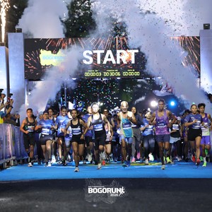 Race photo from BOGORUN 2026