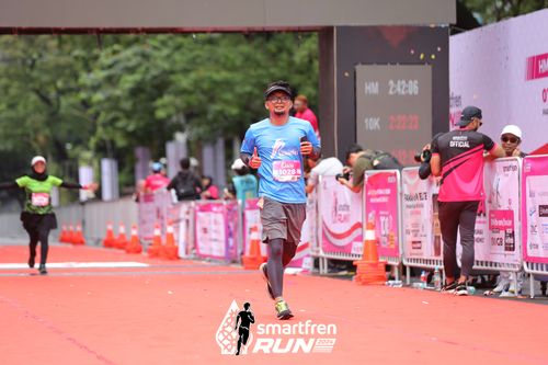 Race photo from Smartfren Run 2024