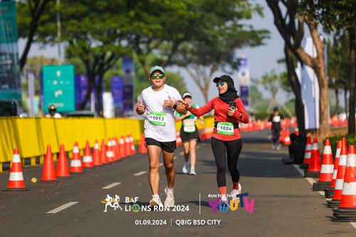 Race photo from BAF LIONS RUN 2024