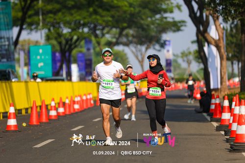 Race photo from BAF LIONS RUN 2024