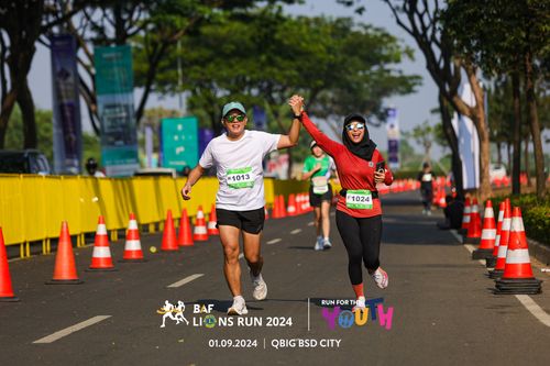 Race photo from BAF LIONS RUN 2024