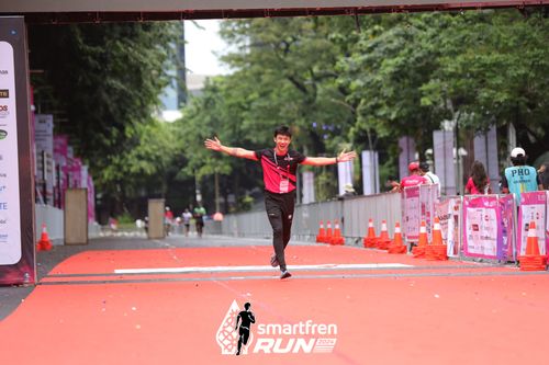 Race photo from Smartfren Run 2024