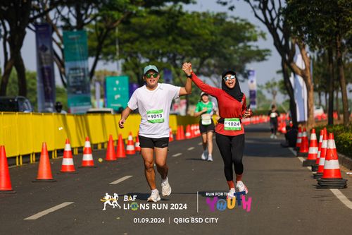 Race photo from BAF LIONS RUN 2024