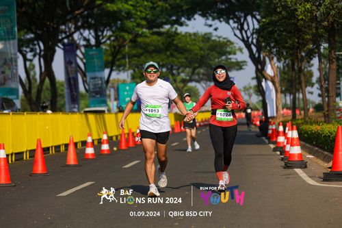Race photo from BAF LIONS RUN 2024