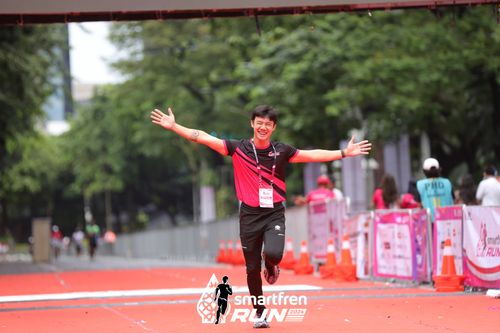Race photo from Smartfren Run 2024