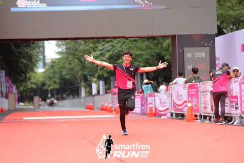 Race photo from Smartfren Run 2024