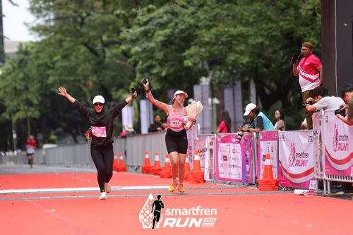 Race photo from Smartfren Run 2024