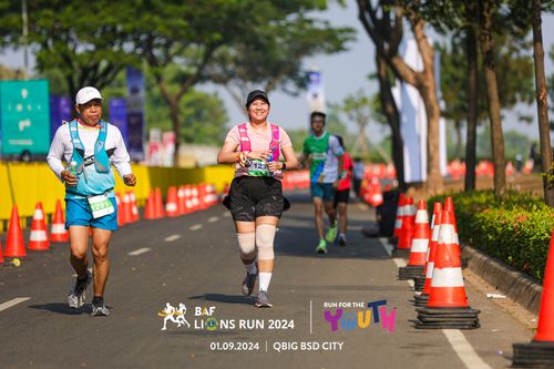 Race photo from BAF LIONS RUN 2024