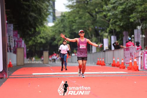 Race photo from Smartfren Run 2024