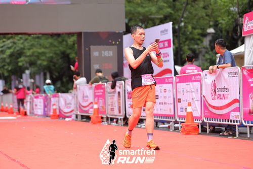 Race photo from Smartfren Run 2024