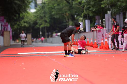 Race photo from Smartfren Run 2024