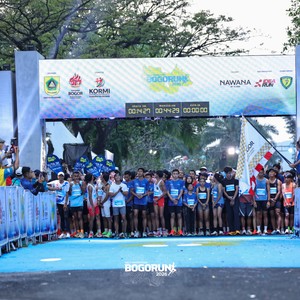 Race photo from BOGORUN 2026