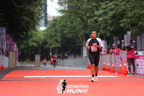 Race photo from Smartfren Run 2024