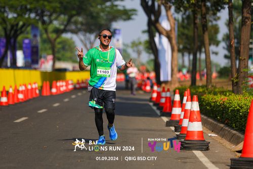 Race photo from BAF LIONS RUN 2024
